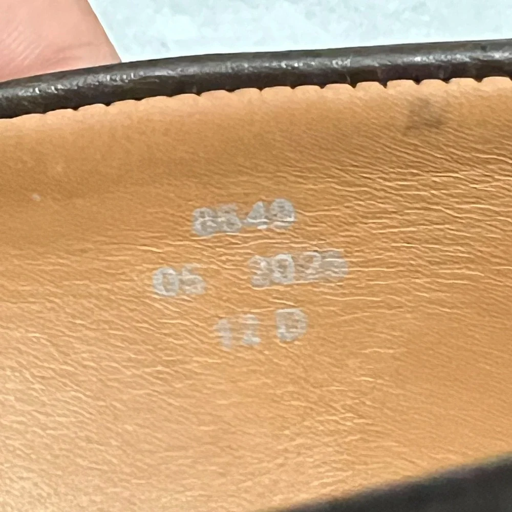 NWOB Allen Edmonds Mens Dark Choco Brown Damon Pebbled Leather Penny Loafers 12D